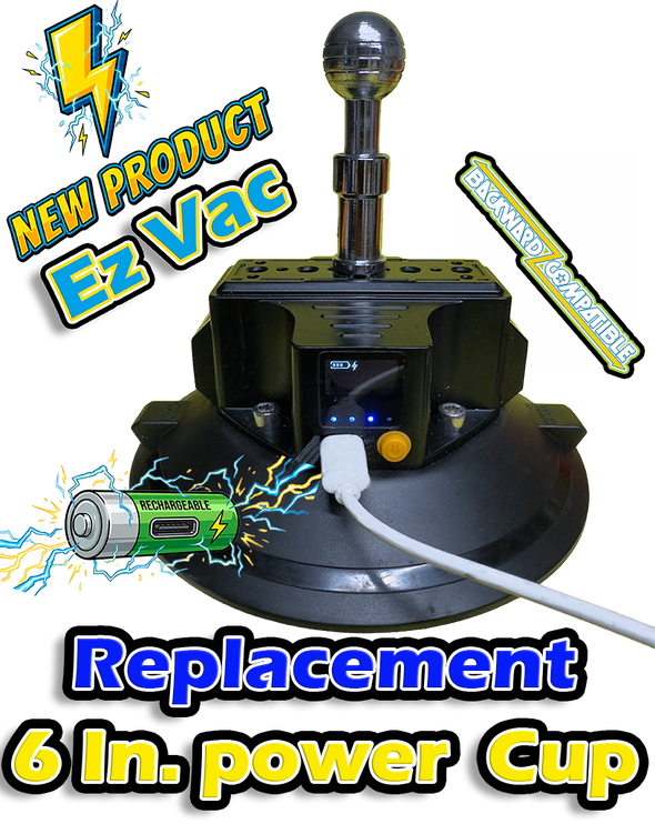 ⚡️EzVac⚡️6 inch Replacement Suction Cup for THE GRIP