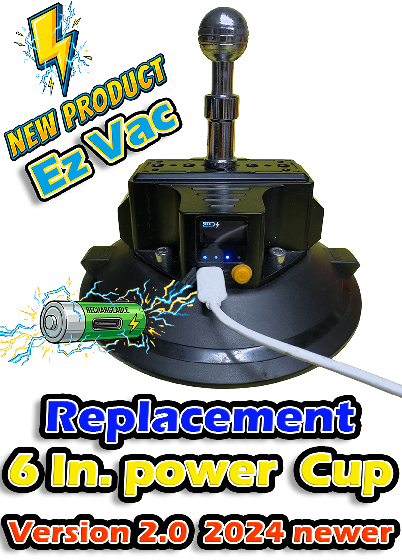 6 inch Replacement Suction Cup for The Grip – Get A Grip Tools